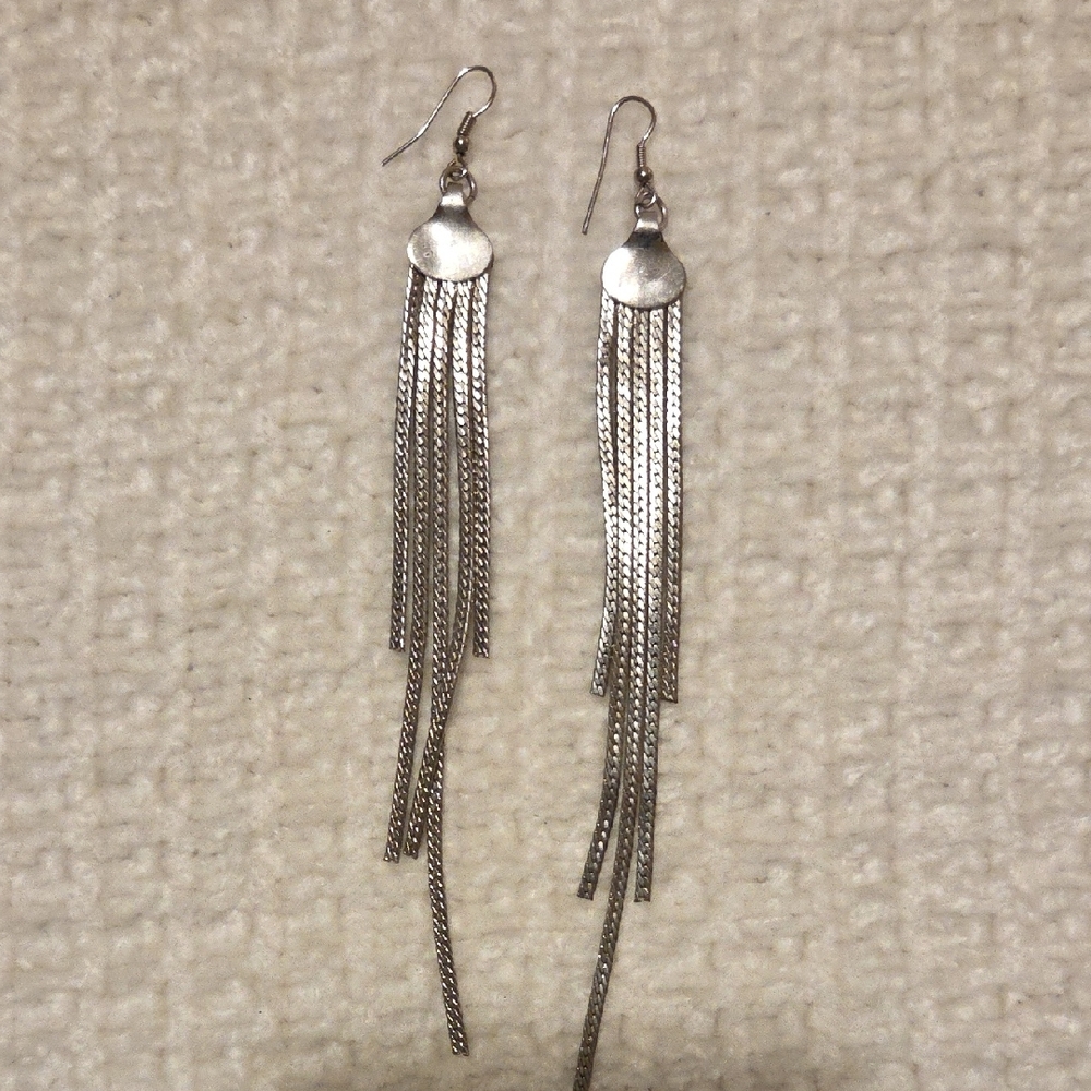 Elegant Silver Dangle Earrings